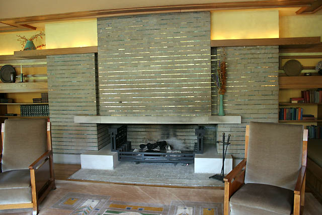 Living Room Fireplace, Meyer May House