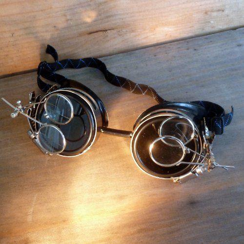 Steampunk Anthropologist Goggles With Magnifying Glasses , steampunkgoggles.com